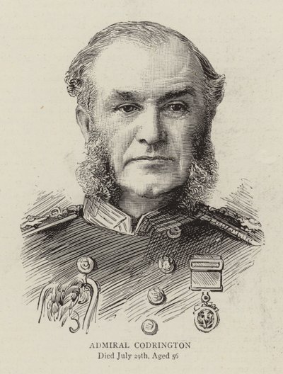 Amiral Codrington (gravür) by English School