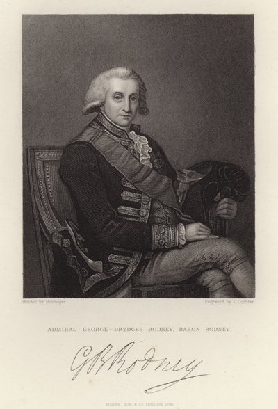 Amiral George Brydges Rodney by English School
