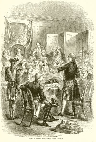 Amiral Keppel Askeri Mahkeme huzurunda by English School