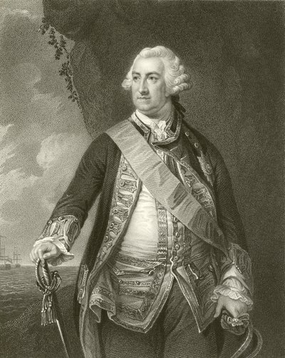 Amiral Lord Hawke by English School