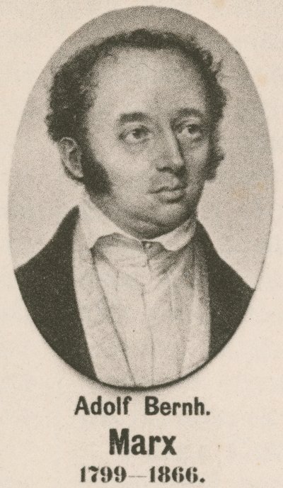 Adolf Bernhard Marx (gravür) by English School