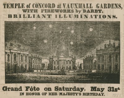 Concord Tapınağı, Vauxhall Bahçeleri