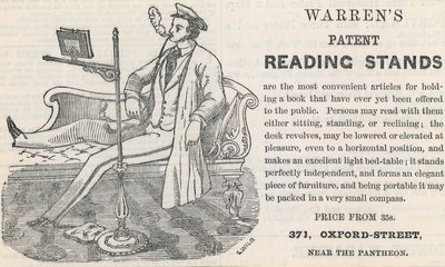 Warrens Patent Okuma Standları için Reklam by English School