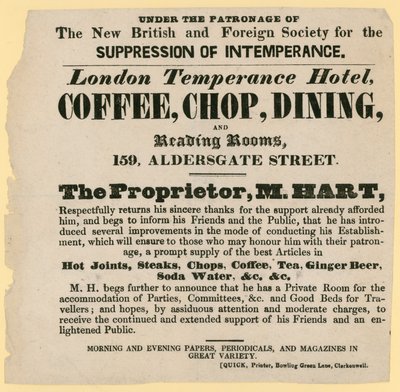 New British and Foreign Society for the Intemperance of Intemperance