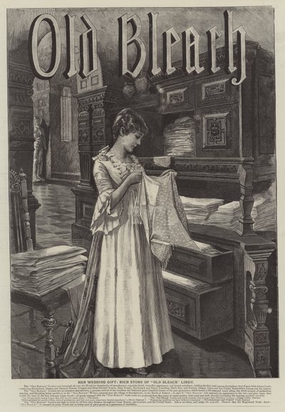 Reklam, Eski Çamaşır Suyu (gravür) by English School