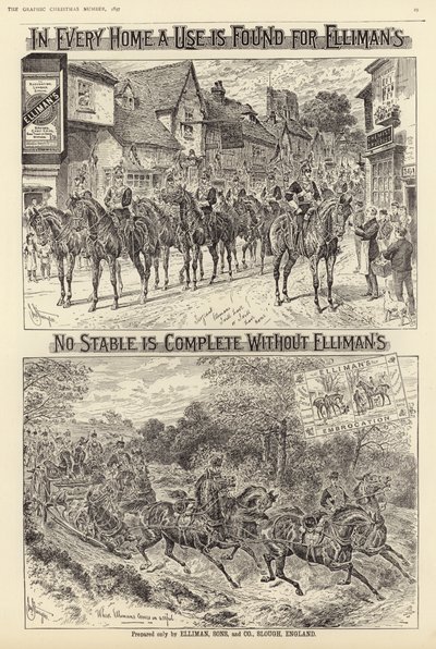 Ellimans Embrocation için Reklam by English School