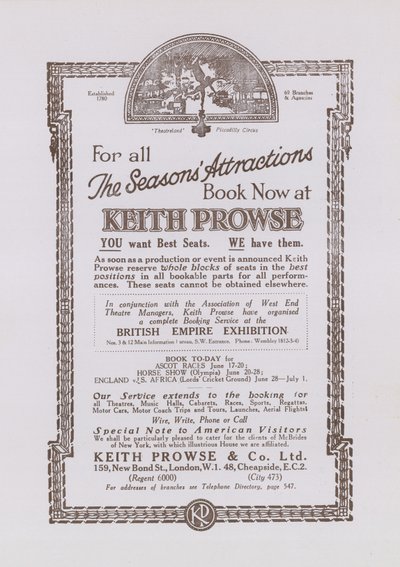 Keith Prowse için reklam by English School