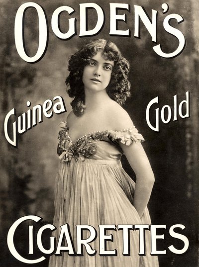 Ogden's Guinea Gold Cigarettes (litho) reklamı by English School