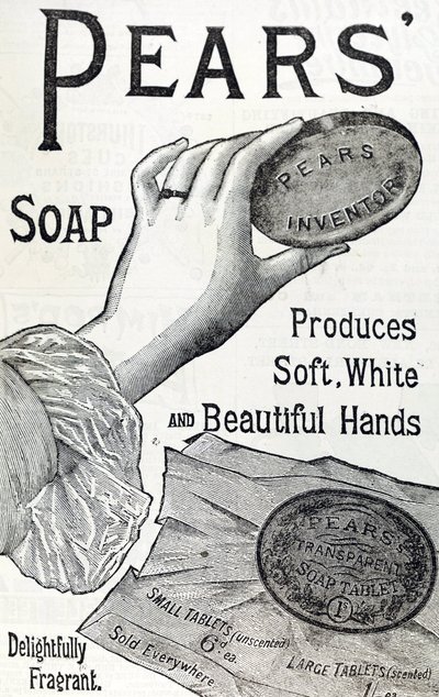 Armut Sabunu reklamı. 1887. Gravür by English School
