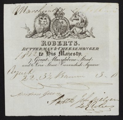 Roberts, butterman ve cheesemonger, Londra için reklam by English School