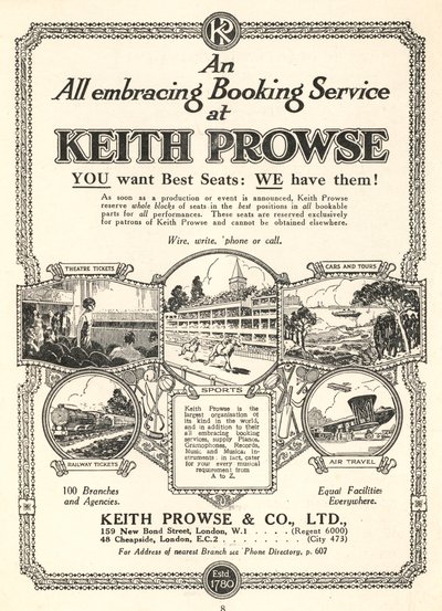 Keith Prowse & Co, Ltd