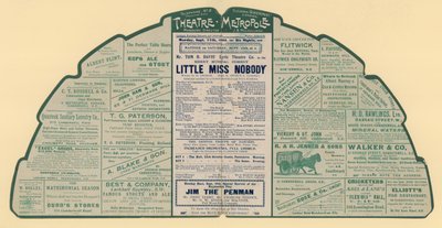 Theatre Metropole, Peckham, Londra için reklam broşürü by English School