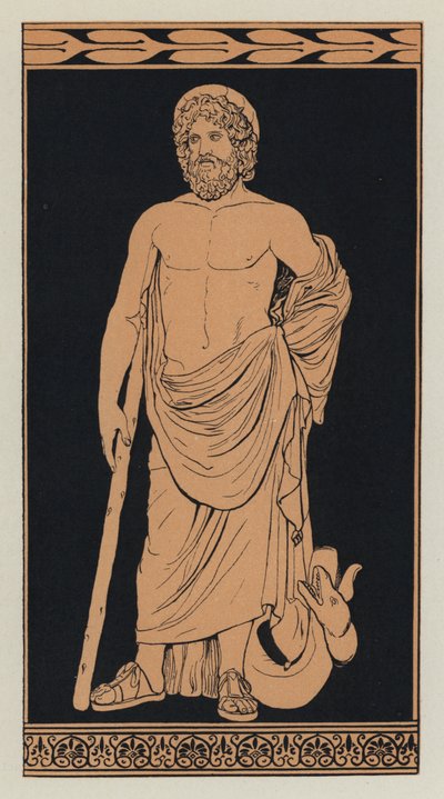 Aesculapius (renkli lito) by English School