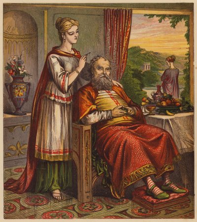 Ezop Masalları: Adam ve İki Sevgilisi (renkli taş) by English School