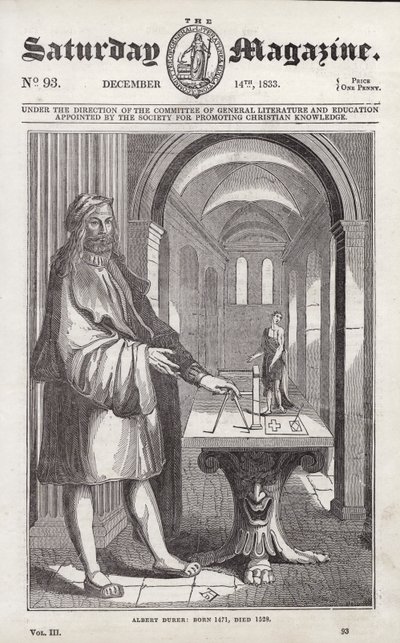 Albert veya Albrecht Durer (gravür) by English School