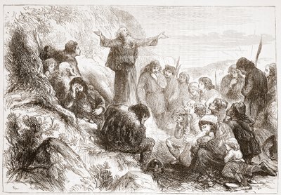 Rhone kıyısında Albigensian tapanlar, James Aitken Wylie (1808-1890) tarafından Protestanlığın Tarihinden bir örnek, pub. 1878 by English School