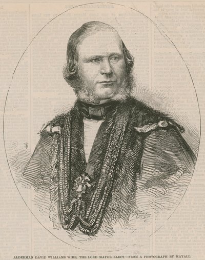 Alderman David Williams Wire, Lord Mayor seçildi by English School