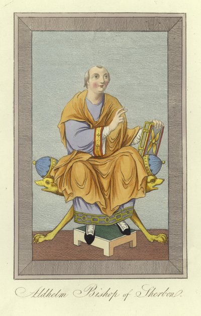 Aldhelm, Sherborne Piskoposu by English School