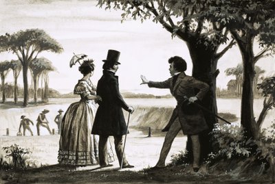 Alexandre Dumas mülkünü inceliyor by English School
