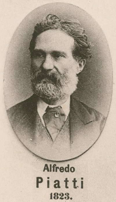 Alfredo Piatti (gravür) by English School