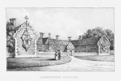 Almshouses, Chenies (gravür) by English School
