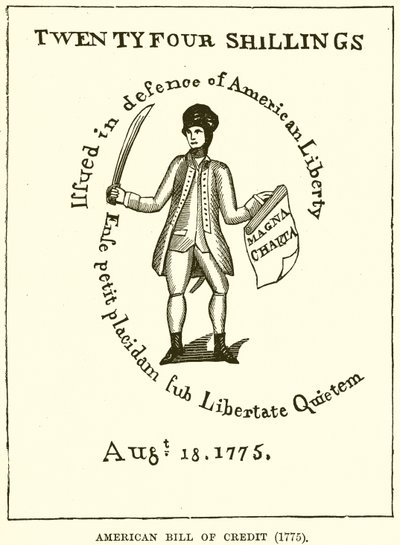 Amerikan Kredi Faturası (1775) by English School