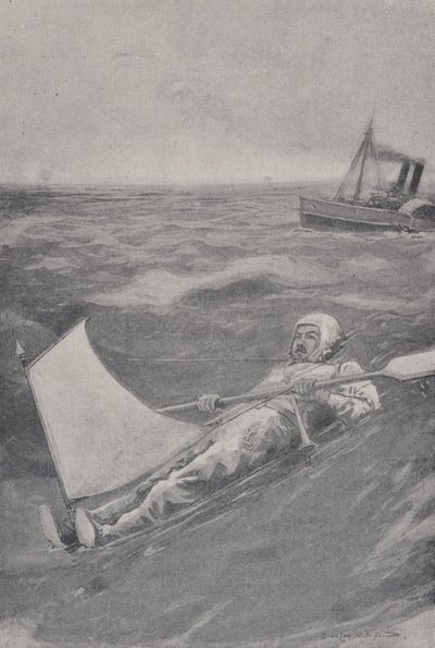 Amerikalı maceracı Paul Boyton, İngiliz Kanalı