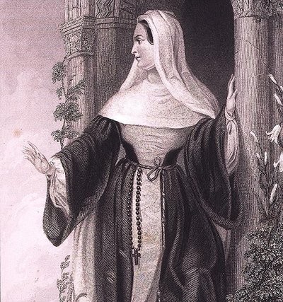 Bir Abbess, c.1845 (gravür) by English School