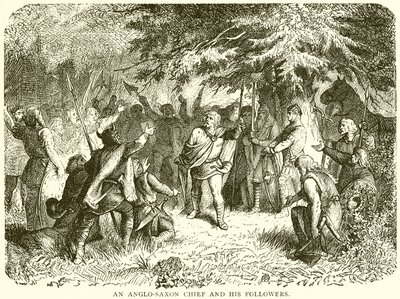 Bir Anglo-Sakson Şefi ve Takipçileri by English School