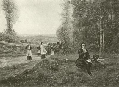Beethoven hakkında bir anekdot (gravür) by English School