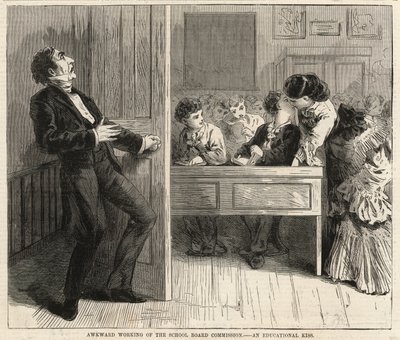 Eğitici bir öpücük (gravür) by English School