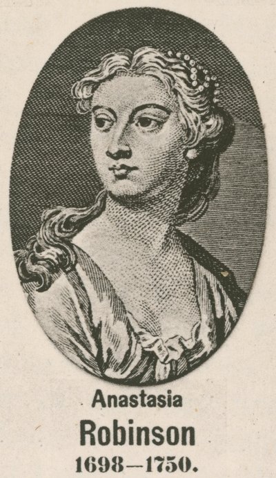 Anastasia Robinson (gravür) by English School