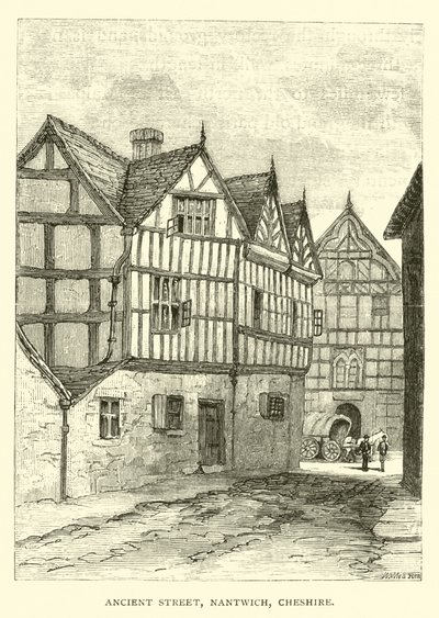 Antik Sokak, Nantwich, Cheshire by English School