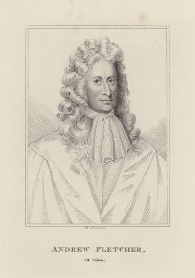Andrew Fletcher (gravür) by English School