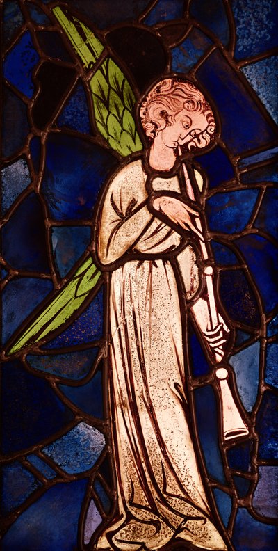 Trompet çalan melek, c.1280 by English School