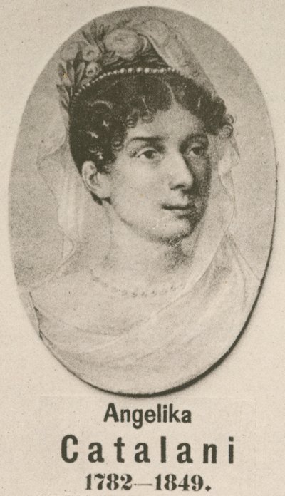 Angelika Catalani (gravür) by English School
