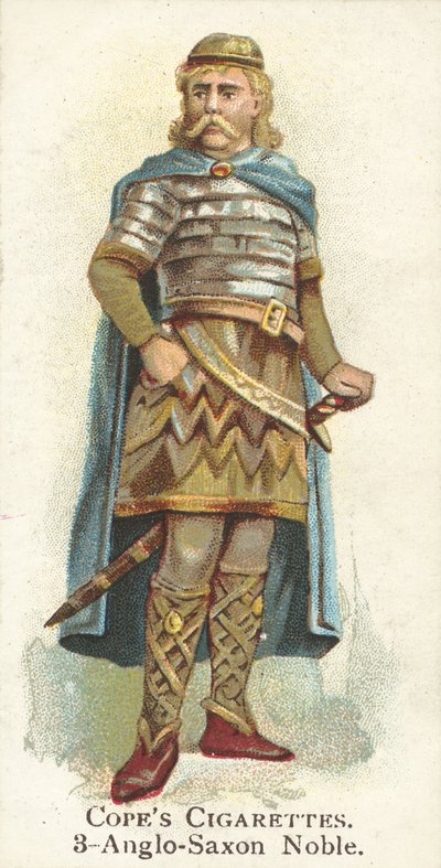 Anglo-Sakson Asil (kromolitho) by English School