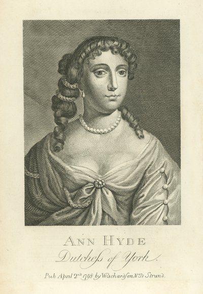 Ann Hyde, York Düşesi by English School