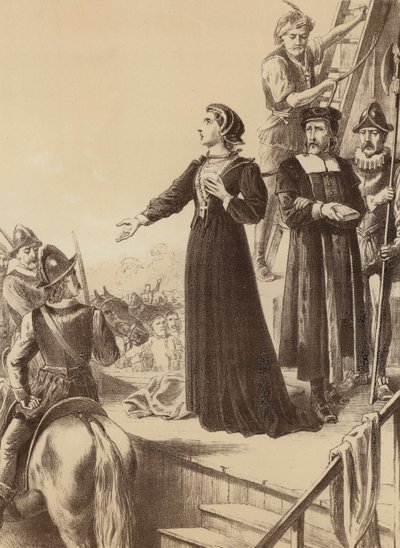 Ann Line, "Yolda duranlara yüksek sesle ilan etti" (lito) by English School