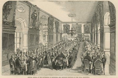 Bridewell ve Bethlehem Hastaneleri Valilerinin yıllık yemeği by English School