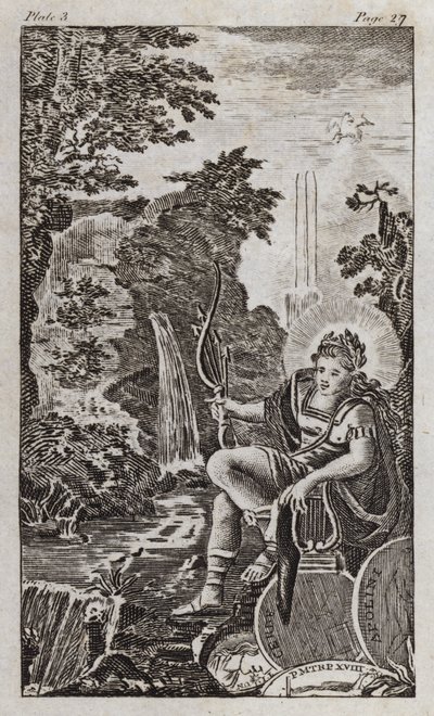 Apollo (gravür) by English School