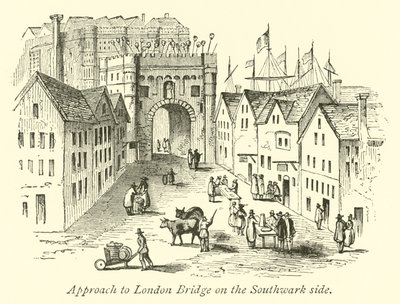 Southwark tarafında Londra Köprüsü