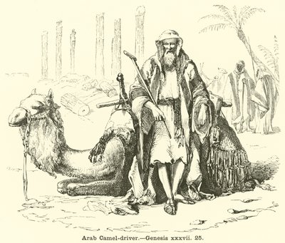 Arap Deve Sürücüsü, Genesis, xxxvii, 25 by English School