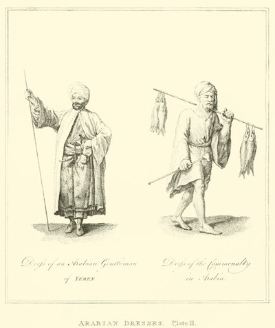 Arap Elbiseleri (gravür) by English School