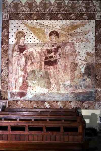 Başmelek Mikail (fresk) by English School