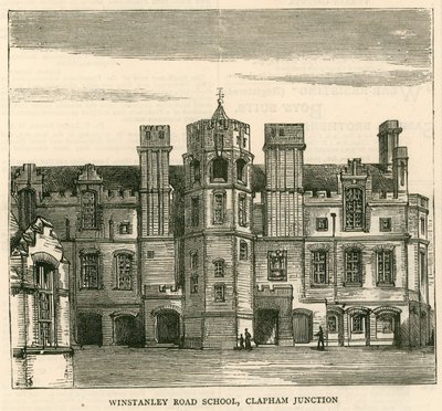 London School Board Mimarisi: Winstanley Road School, Clapham Junction, Londra by English School