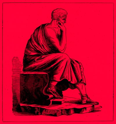 Aristoteles, The Illustrated History of the World'den bir örnek, 1880 dolaylarında yayınlandı (dijital olarak geliştirilmiş görüntü) by English School