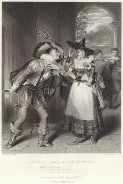 Armado ve Jaquenetta, Kayıp İşgücünü Seviyor, Perde I, Sahne II by English School