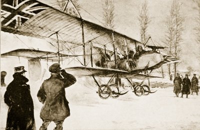 Silahlı İngiliz Çift Uçağı Hollebeke yakınlarındaki Karargahtan başlayarak, 1914-19 by English School