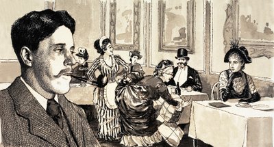 Arnold Bennett, bir restoranda iri yarı bir bayanı gözlemlediğinde The Old Wives" Tale